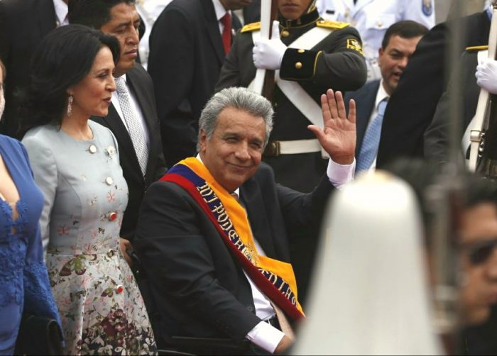 Lenín Moreno, presidente de Ecuador, 24.5.2017 | Foto: ANDES/Micaela Ayala V.