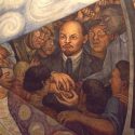 Detalle de Lenin en la obra El hombre en el cruce de caminos (1934) de Diego Rivera, mural en exhibición permanente en el Palacio de Bellas Artes de la Ciudad de México | Foto: Jontiveros, vía Wikicommons