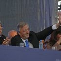 Hugo Moyano con Néstor Kirchner en un acto del Frente para la Victoria | Foto: Wikicommons
