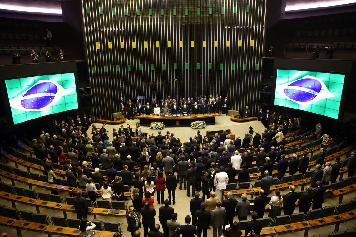 Apertura del año legislativo 2018 en el Congreso Nacional, en Brasilia | Foto: Wilson Dias/Agência Brasil