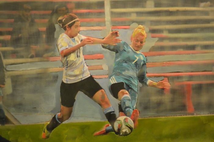 El fútbol jugado por mujeres sigue ganando espacios | Foto: Lucía Casanova, arte digital: Virginia Daglio