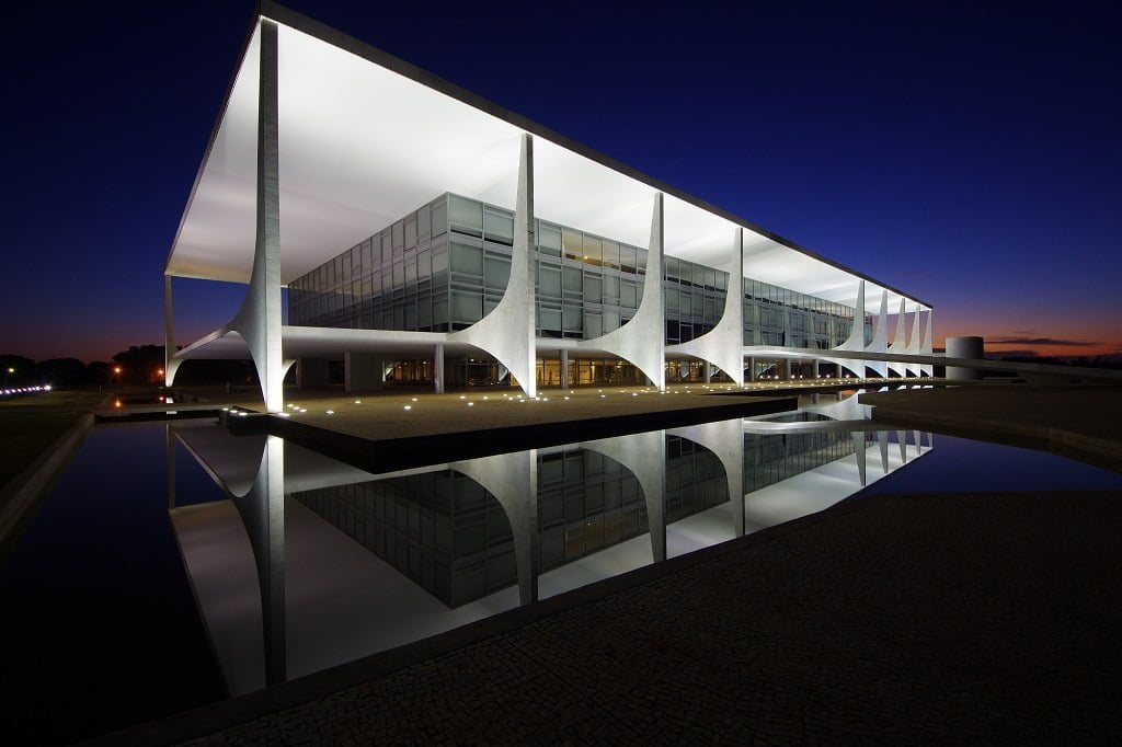 Palacio del Planalto, en Brasilia, sede del Poder Ejecutivo de Brasil. Foto: Gastão Guedes, vía Wikicommons