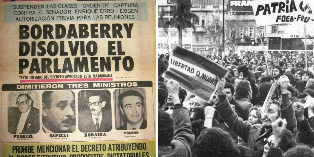 Bordaberry disolvió el Parlamento en Uruguay, 27 de junio de 1973