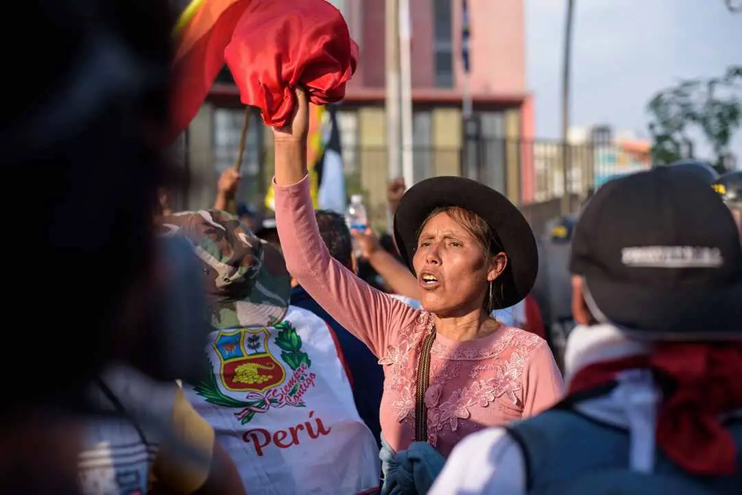 Protestas en Perú.