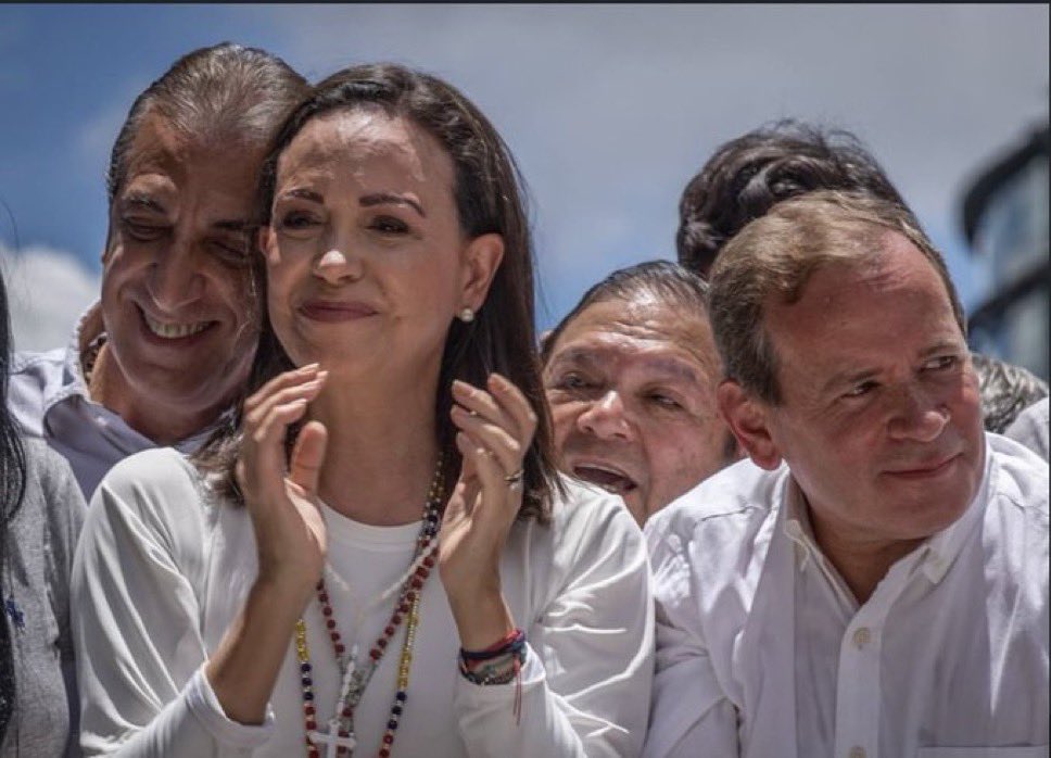 María Corina Machado y Juan Pablo Guanipa. Foto: @JuanPGuanipa