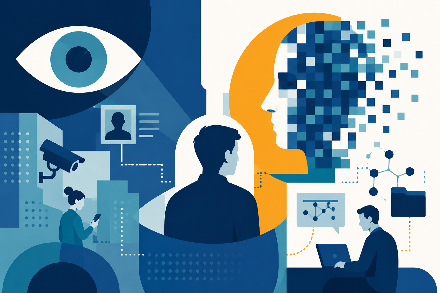 Vigilancia estatal con inteligencia artificial.