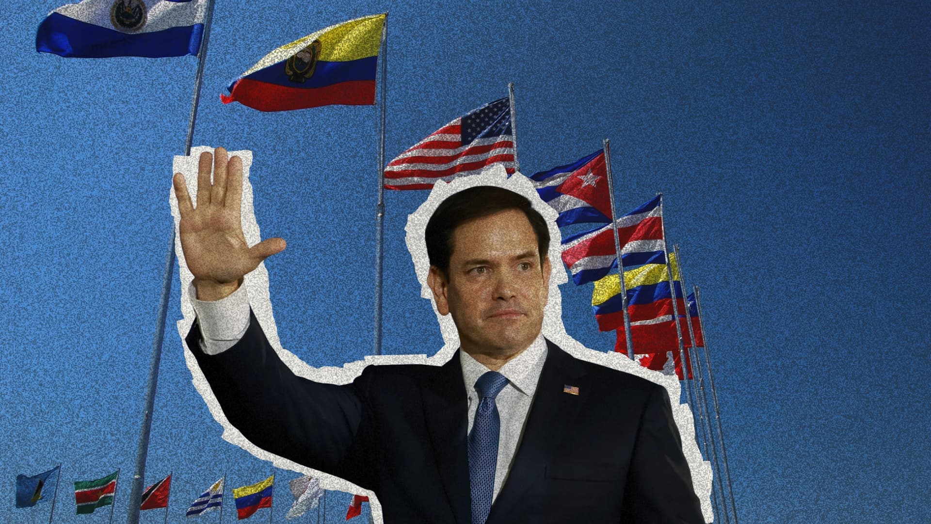 Marco Rubio visita América Latina. Escudo de las Américas