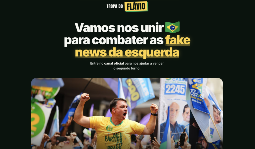 Página web de "Tropa do Flávio".