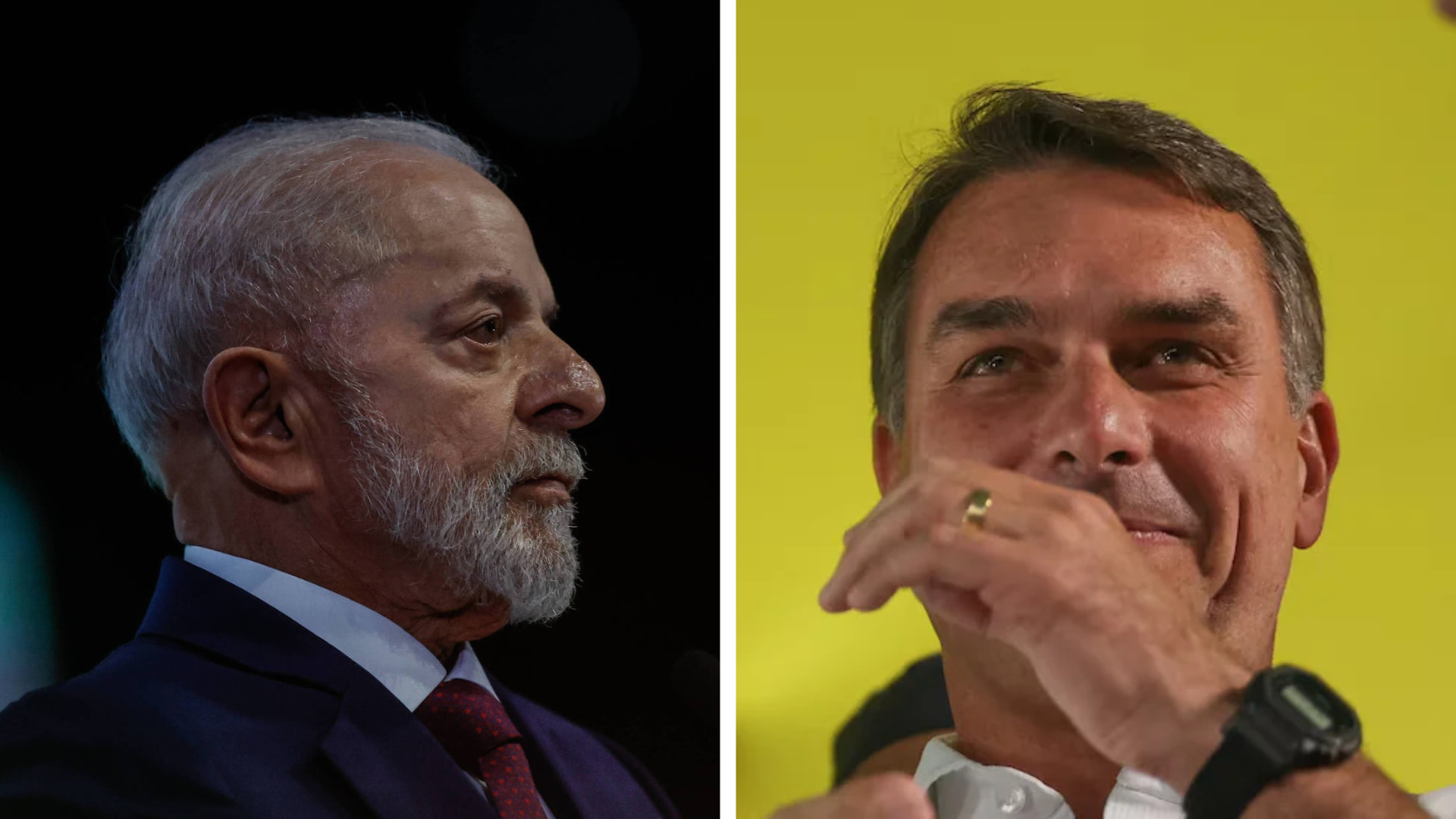 Flávio Bolsonaro versus Lula da Silva