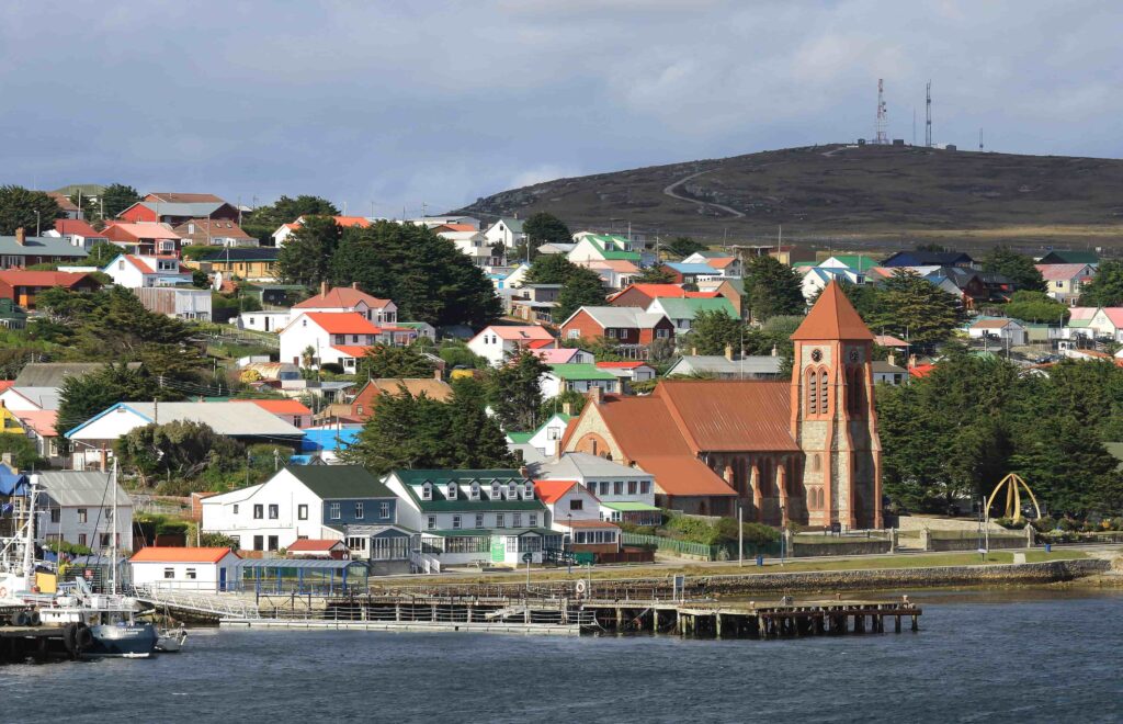Stanley waterfront en las Islas Malvinas. Foto: Wikipedia